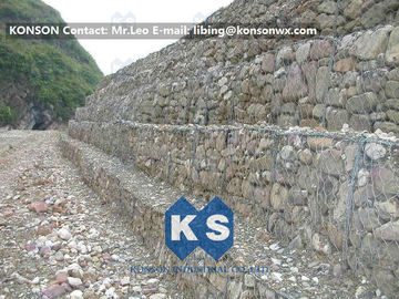 Caixa de pedra soldada forte de Gabion da parede de retenção de Gabion para a proteção da estrada