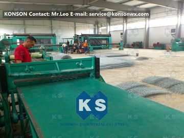 Linha sextavada máquina sextavada resistente da produção de Gabion da malha da cremalheira do dobro